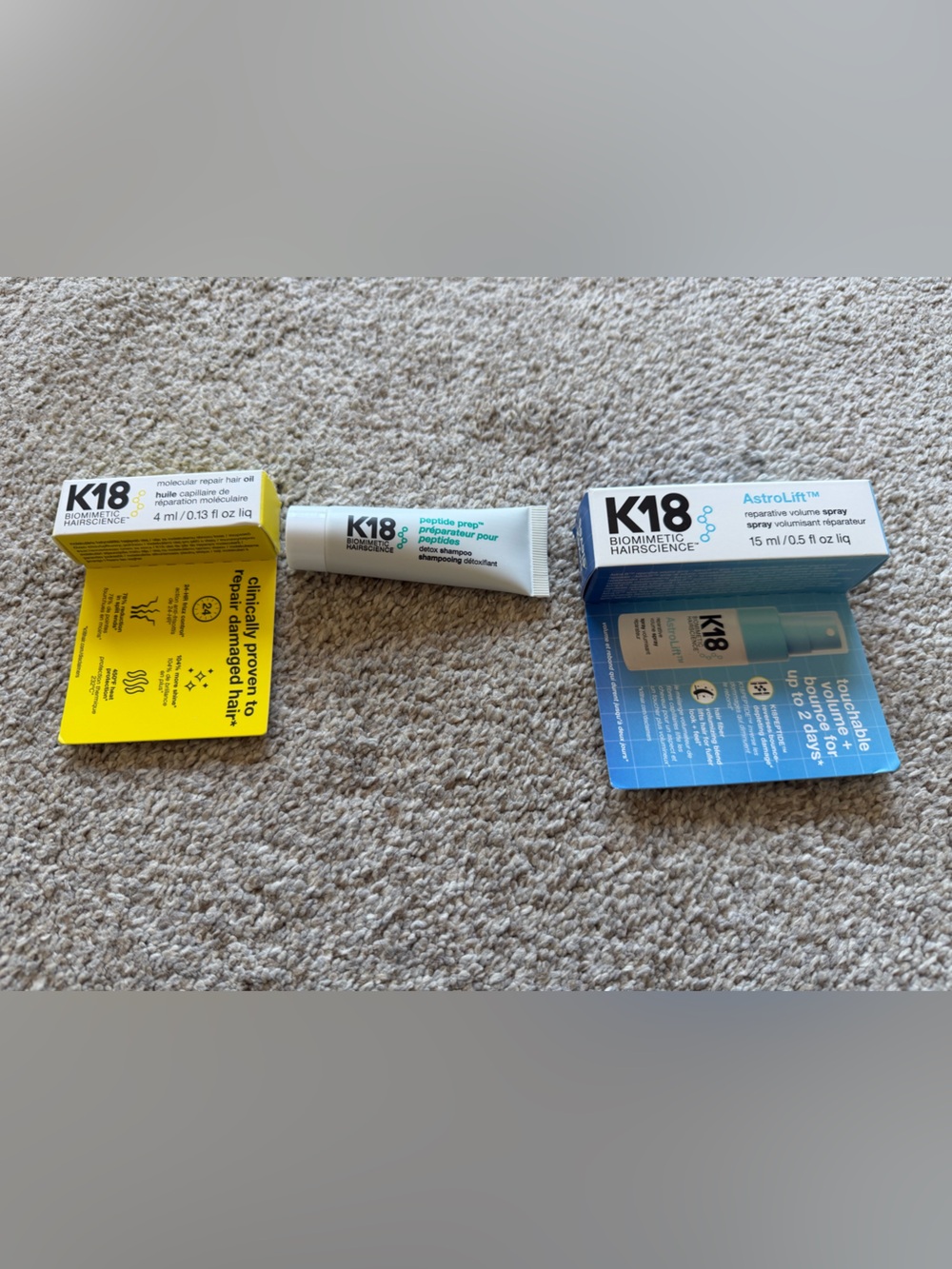 NWT k18 AstroLift and repair hair oil and detox shampoo